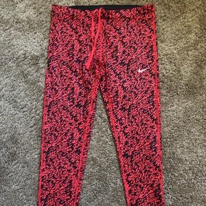 Nike red leggings